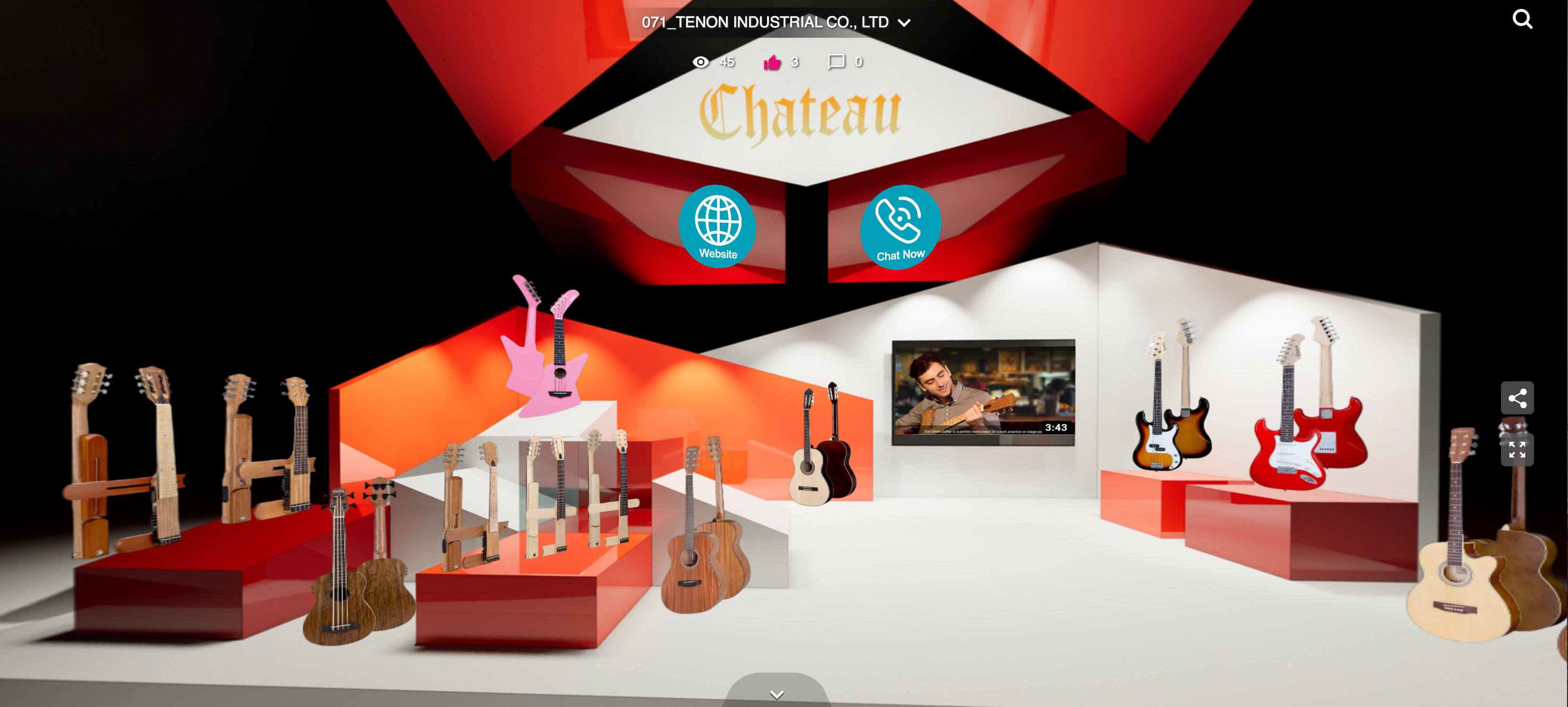 chateau string virtual booth